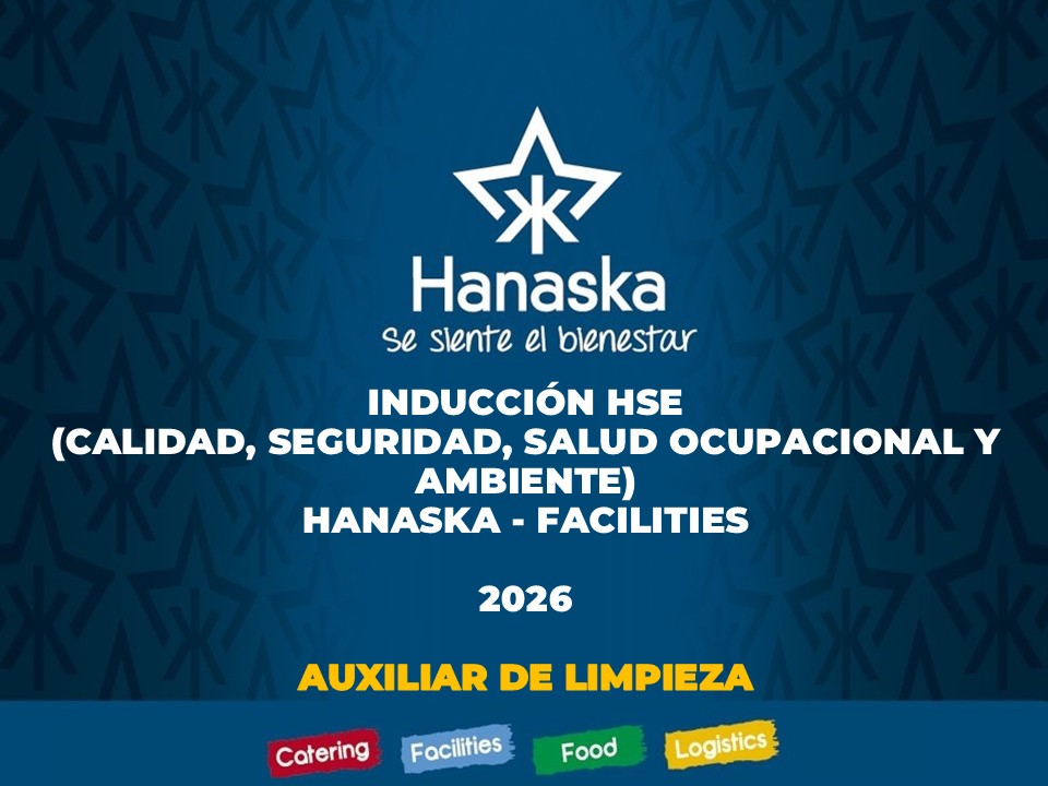 INDUCCIÓN QHSE 2026 - AUXILIAR DE LIMPIEZA